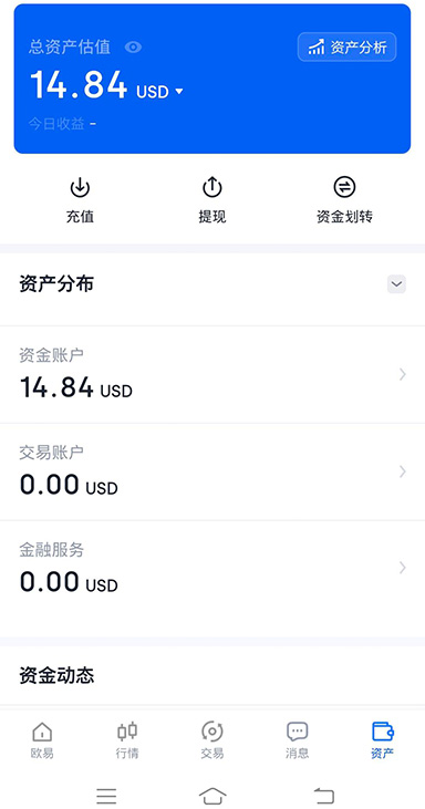 现货交易界面